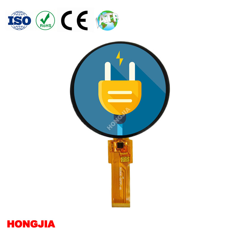 ���պ���Ļ������1.8��Բ��360*360�ֱ���֧��SPI/MCU/QSPI/MIPI�ӿ�